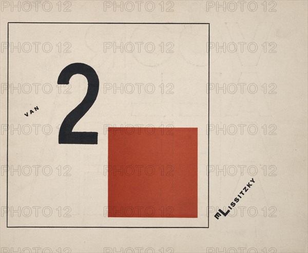 About Two Squares, 1922. Creator: Lissitzky, El (1890-1941).