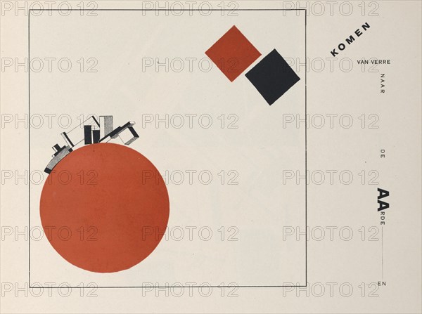 About Two Squares, 1922. Creator: Lissitzky, El (1890-1941).