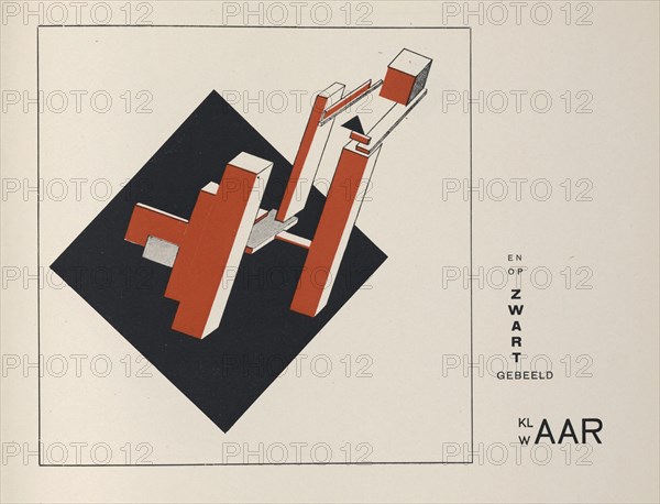 About Two Squares, 1922. Creator: Lissitzky, El (1890-1941).