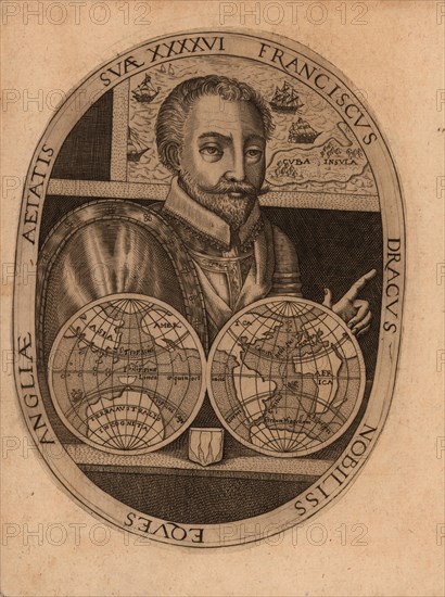 Portrait of Sir Francis Drake, 1596. Creator: Anonymous.