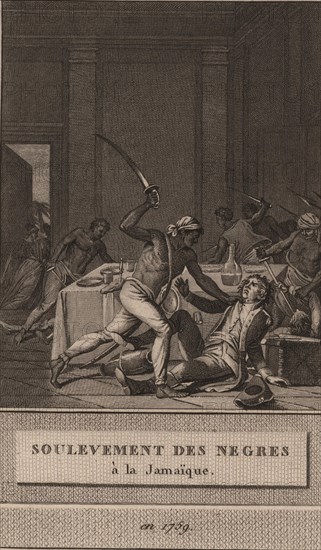 Uprising of the black slaves in Jamaica in 1760, 1800. Creator: David, François-Anne (1741-1824).