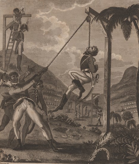 The Haitian Revolution. Slave rebellion on the night of 21 August 1791, 1805. Creator: Rainsford, Marcus (ca 1758-1817).