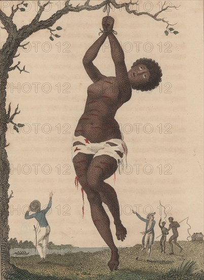 Flagellation of a Female Samboe Slave, 1793. Creator: Blake, William (1757-1827).