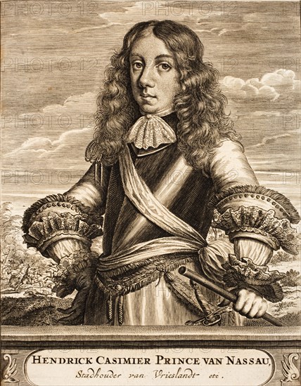Portrait of Henry Casimir II (1657-1696), Prince of Nassau-Dietz, 1675. Creator: Anonymous.