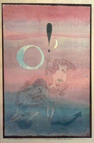 Hauptszene aus dem Ballet Der falsche Schwur (Main Scene from the Ballet The False Oath), 1922. Creator: Klee, Paul (1879-1940).