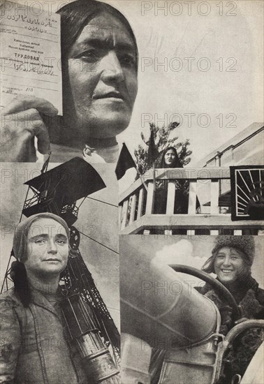 Soviet woman. Illustration from USSR Builds Socialism, 1933. Creator: Lissitzky, El (1890-1941).