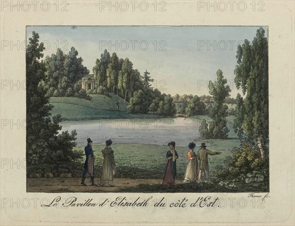 The Elizabeth Pavilion in Pavlovsk Park, 1810s. Creator: Thurner (active first quarter of the 19th century).