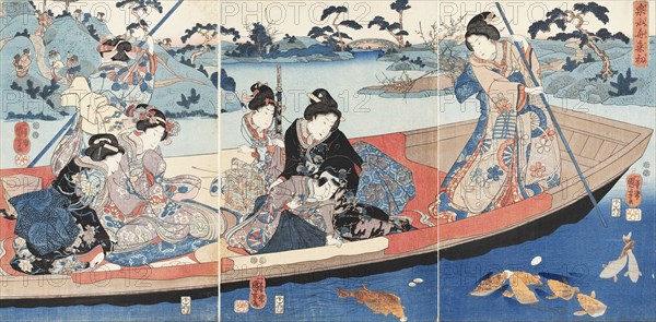 Sensui fune johatsu (The First Time on a Boat on a Miniature Lake), c1847.