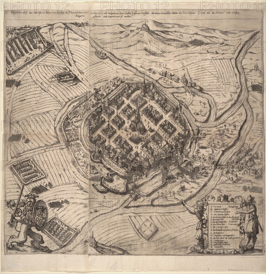 The Siege of Pilsen by Ernst von Mansfeld on 21 November 1618, c1620.