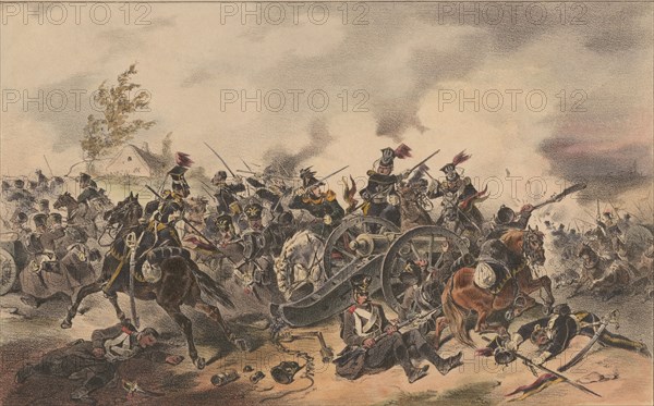 Attack on a Russian battery, 1835.