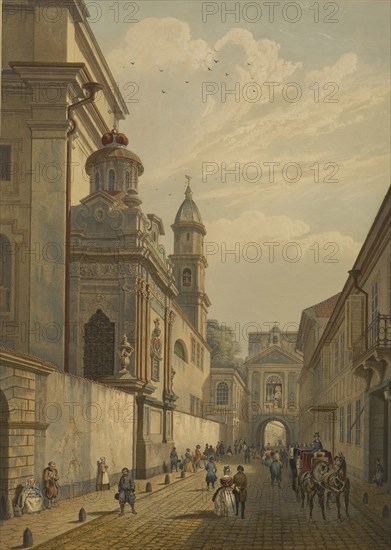 The Gate of Dawn (Ostra Brama) in Vilnius, 1847.