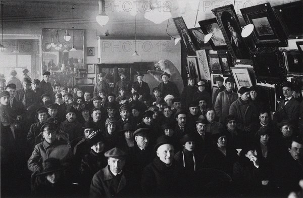 Auction house Apollo, Leningrad, 1924.