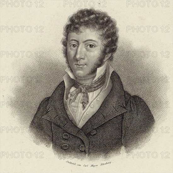 Portrait of the composer John Field (1782-1837), 1845.