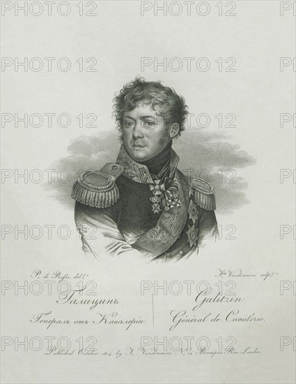 Portrait of Prince Dmitriy Vladimirovich Golitsyn (1771-1844), 1813.