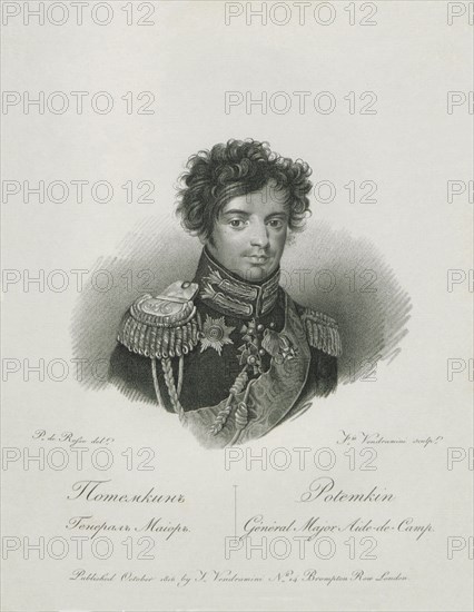 Portrait of Yakov Alexeevich Potyomkin (1781-1831), 1813.