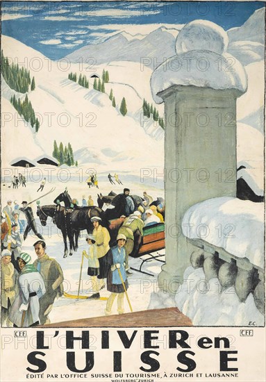 L'Hiver en Suisse, 1921.
