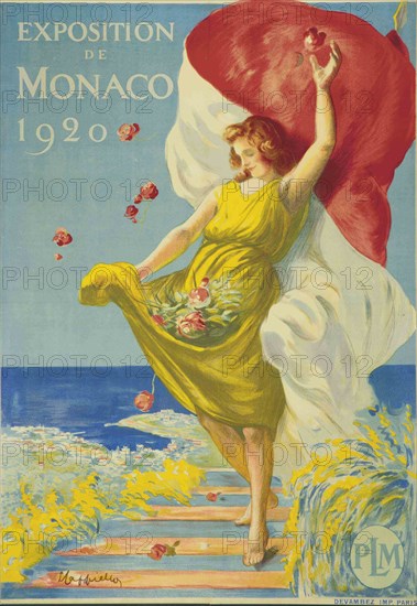 Cappiello, affiche pour l'Exposition de Monaco