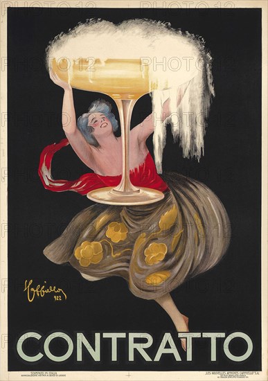 Cappiello, affiche pour le vin Contratto, 1922