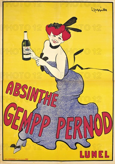 Cappiello, affiche pour l'absinthe Gempp-Pernod, 1903