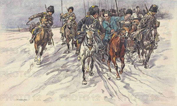 The Russo-Japanese War: a detachment of Baikal Cossacks, 1904.