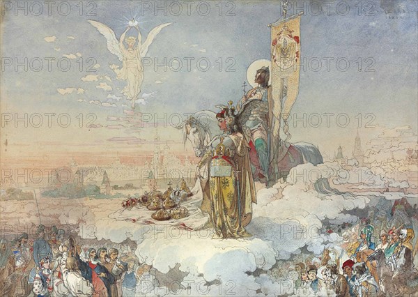 Allegory on the Coronation of Empreror Alexander III, 1883.