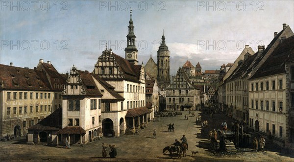 The Market square in Pirna, 1753-1754.