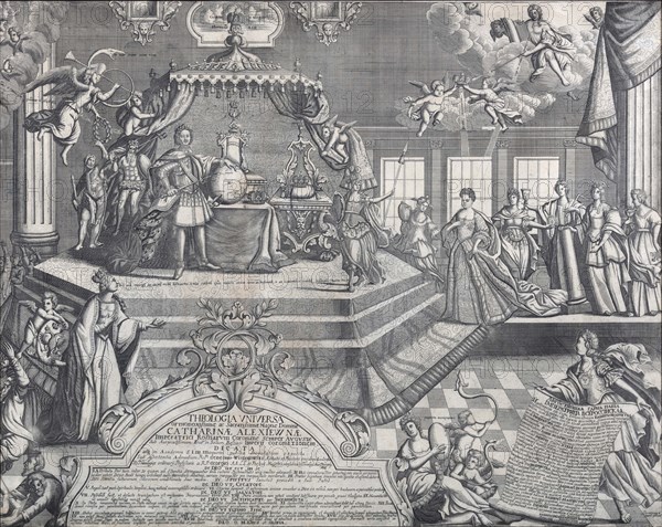 Conclusion of the Coronation of Empress Catherine I on 6 May 1724, 1724.