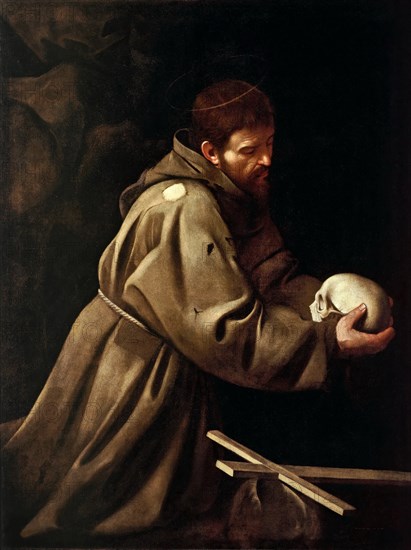 Saint Francis in Meditation, c1608-1610.