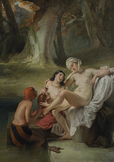 Bathseba im Bade, 1845.