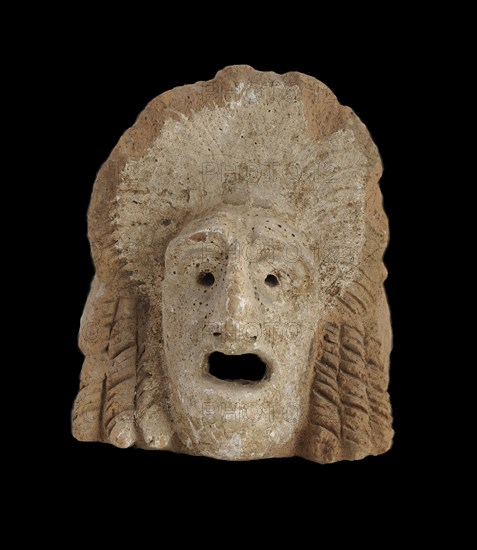 Antefix in the Form of a Tragic Theatrical Mask, 1st century.