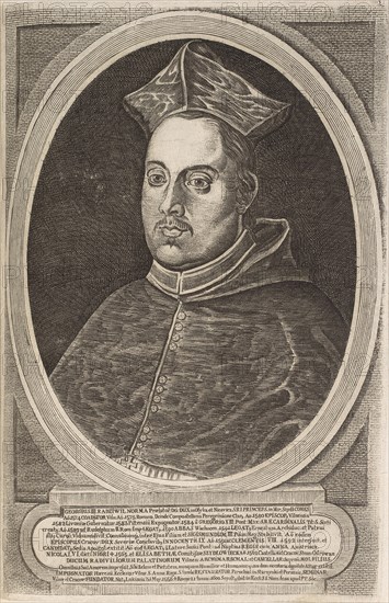 Cardinal Jerzy Radziwill (1556-1600). From: Icones Familiae Ducalis Radivilianae, 1758.