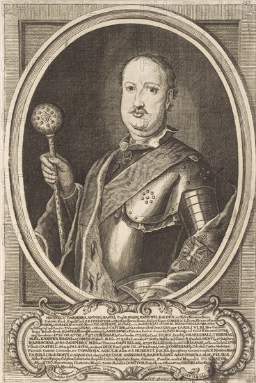 Michal Kazimierz Radziwill Rybenko (1702-1762). From: Icones Familiae Ducalis Radivilianae, 1758.