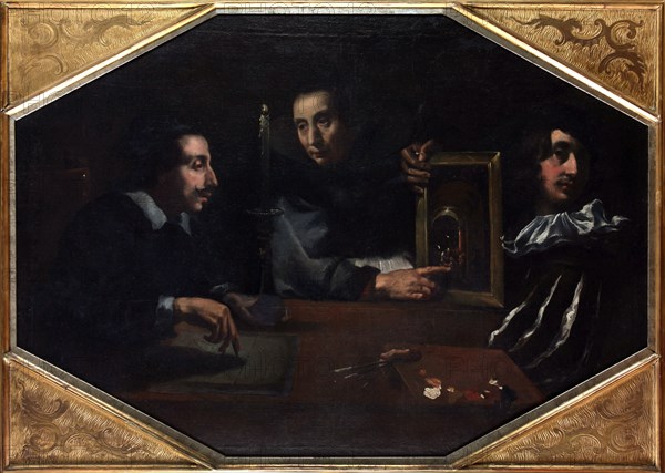 The artist's workshop (Family portrait), c1650.