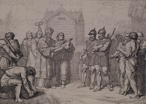 The Arrival of Byzantine Bishop in Kievan Rus, 1832.