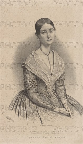 Ballet dancer Carlotta Grisi (1819-1899), Early 1840s.