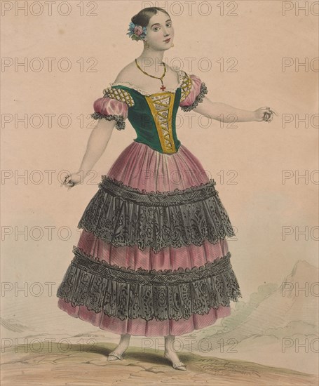 Ballet dancer Fanny Elssler (1810-1884), 1834.
