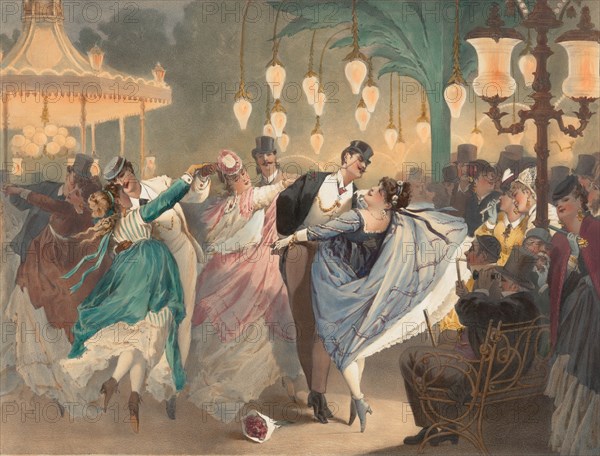 La valse à Mabille, 1870.