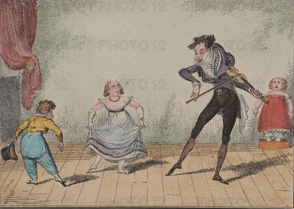 The dancing lesson: The Minuet, 1835.