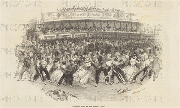 The Galop at a Masked Ball at the Opéra in Paris, 1843.