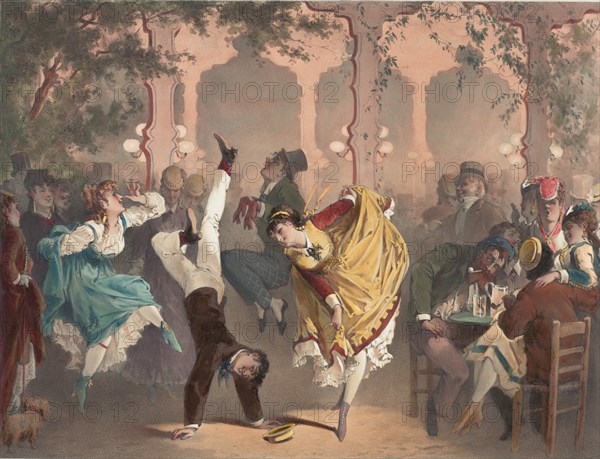 Le quadrille à Bullier, 1870.