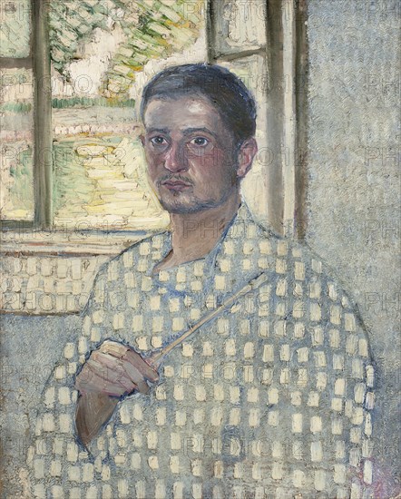 Self-portrait with brush, 1907.