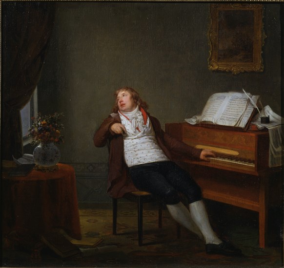 Portrait of the pianist and composer Johann Ladislaus Dussek (1760-1812), 1795.