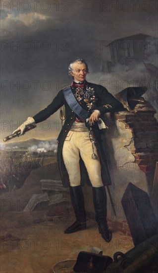 Alexander Suvorov, Russian general, (1833). Artist: Nicolas-Sébastien Frosté