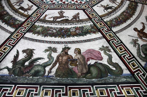 Floor mosaic in the Pavilion Hall, State Hermitage Museum, St Petersburg, Russia, 1847-1851. Artist: Andrei Ivanovich Stakenschneider