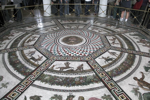 Floor mosaic in the Pavilion Hall, State Hermitage Museum, St Petersburg, Russia, 1847-1851. Artist: Andrei Ivanovich Stakenschneider