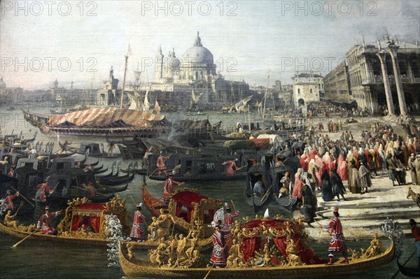 'Reception of the French Ambassador in Venice', 1726-1727. Artist: Canaletto