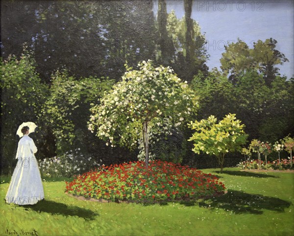 'Lady in the Garden', 1867. Artist: Claude Monet