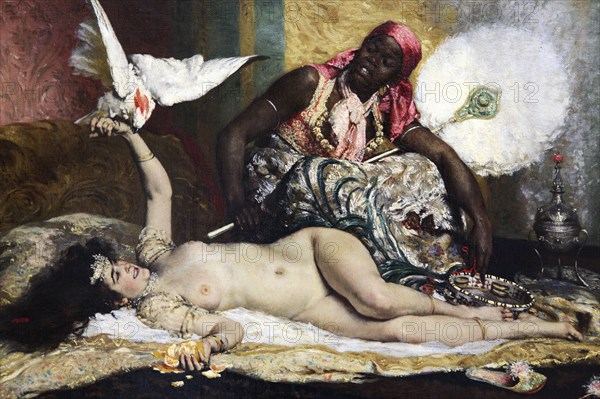 'Odalisque', 1880s. Artist: Ferdinand Roybet