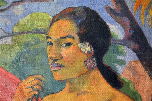 'Eu haere ia oe (Woman Holding a Fruit. Where Are You Going?)', 1893.  Artist: Paul Gauguin