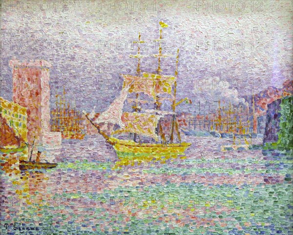 'Port of Marseilles', 1906-1907. Artist: Paul Signac